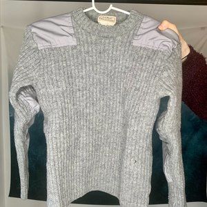 Vintage LL Bean Women's Gray Sweater Medium